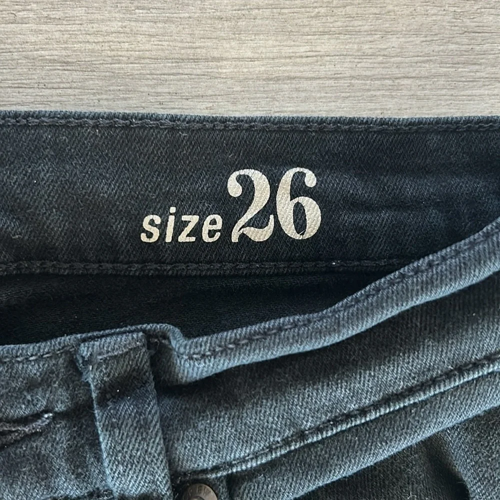 J. Crew Reid skinny jeans in black size 26 long tall
